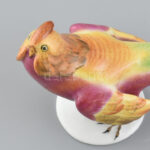 Herendi fácán, kézzel festett porcelán, jelzett, kopásnyomokkal, h: 22cm - Image 2