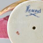 Herendi fácán, kézzel festett porcelán, jelzett, kopásnyomokkal, h: 22cm - Image 4