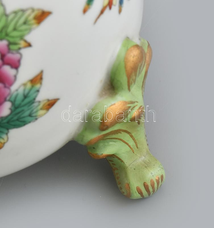 Herendi 1947 Viktória mintás lámpa, ernyő nélkül, nincs kipróbálva, jelzett, kopásokkal, restaurált, m: 56 cm - Image 3