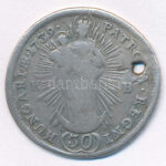 1739K-B 30kr Ag 'III. Károly' (6,60g) T:3 ly. Hungary 1739K-B 30 Kreuzer Ag 'Charles III' (6,60g) C:F hole Huszár: 1625., Unger II.: 1196. - Image 2