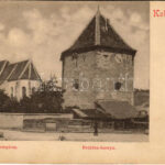 Kolozsvár, Cluj; Református templom, Bethlen bástya. Kováts P. Fiai 101. sz. / Calvinist church, bastion tower (EK)