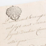 1752 Francia nyelvű okmány 10 Sol signettával 20 beírt oldal / Antique French manuscript with signetta - Image 3