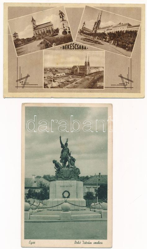 20 db RÉGI magyar város képeslap vegyes minőségben / 20 pre-1945 Hungarian town-view postcards in mixed quality - Image 2