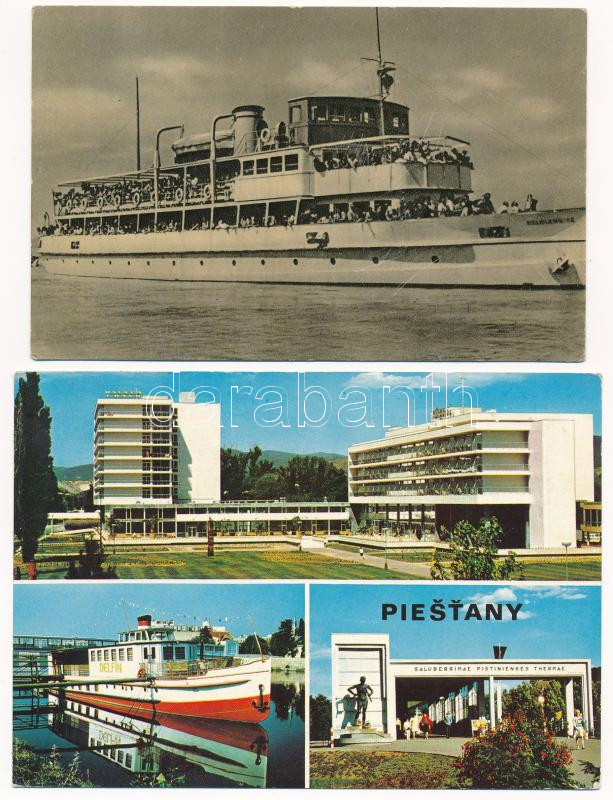 22 db MODERN hajós motívum képeslap és fotó / 22 modern ship motive postcards and photos