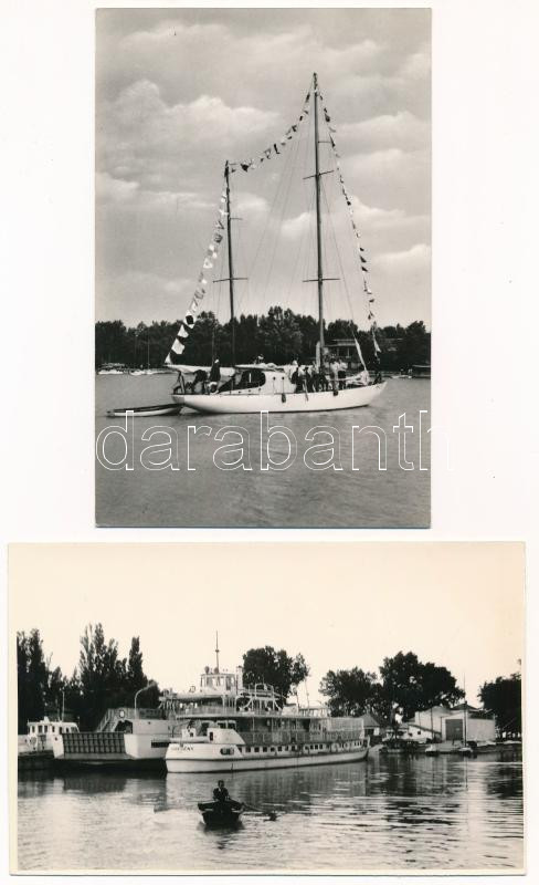 22 db MODERN hajós motívum képeslap és fotó / 22 modern ship motive postcards and photos - Image 2