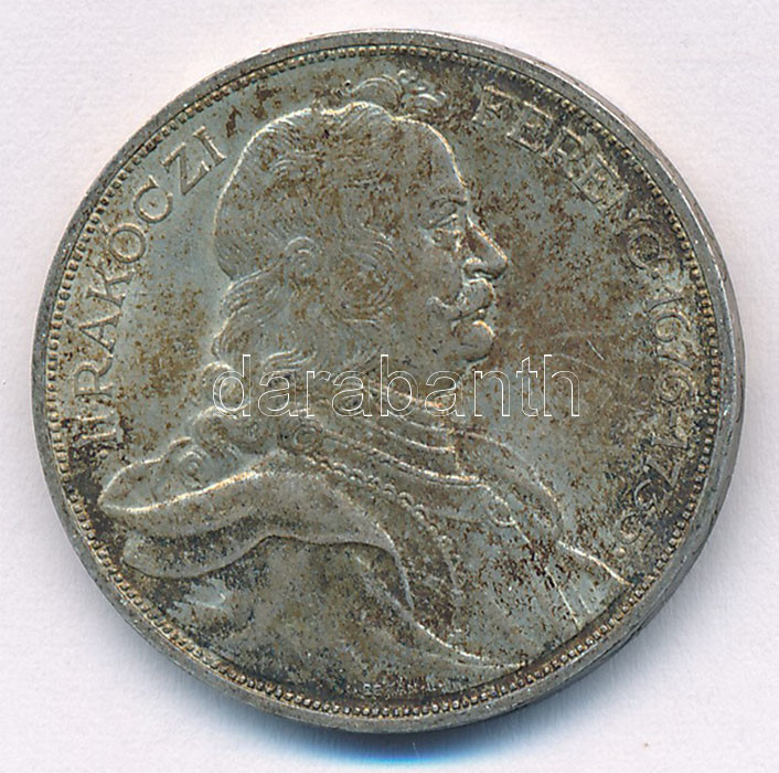 1935. 2P Ag 'Rákóczi' T:1-,2 patina Adamo P7.2