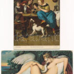 4 db RÉGI Stengel litho művész képeslap vegyes minőségben / 4 pre-1945 Stengel litho art postcards in mixed quality - Image 2
