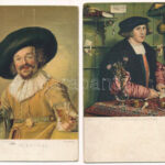 4 db RÉGI Stengel litho művész képeslap vegyes minőségben / 4 pre-1945 Stengel litho art postcards in mixed quality
