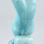 Zsolnay akt, alapmázas porcelán, máz alatti repedésekkel, jelzés nélkül, m:25 cm - Image 3