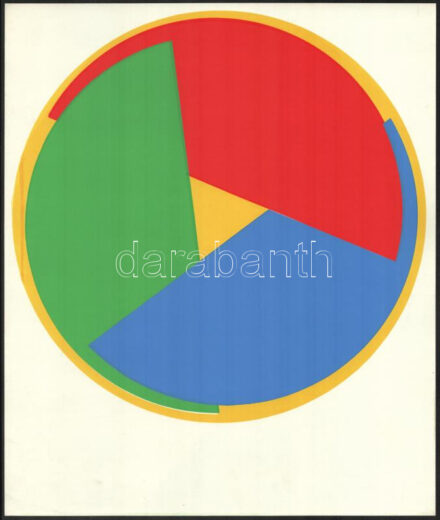Fajó János (1937-2018): Kör (cím nélkül), 1970-es évek. Szitanyomat, papír. Jelzés nélkül. d: 28 cm. Lapméret: 34,5x29 cm