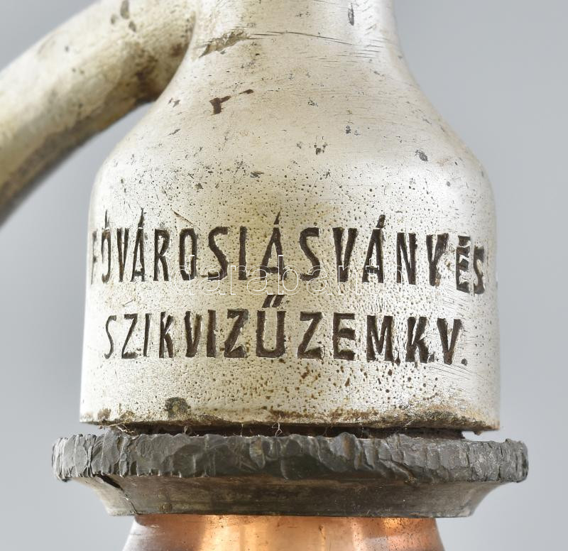 Lassberger Boldizsár szikvíz gyára Csepel feiratos szódás, szikvizes üveg. 0,5l Mintás - Image 2
