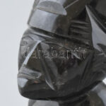 Jelzés nélkül: Mexikói törzsi figura. Kézzel faragott obszidián. Hibátlan, m: 12 cm - Image 4