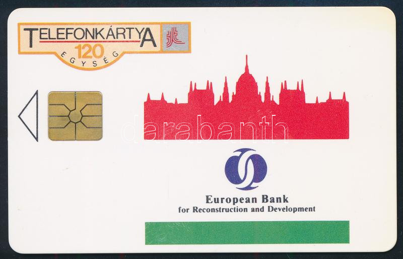 1992 MATÁV első 'S' telefonkártya (European Bank), ritkaság, jó állapotban