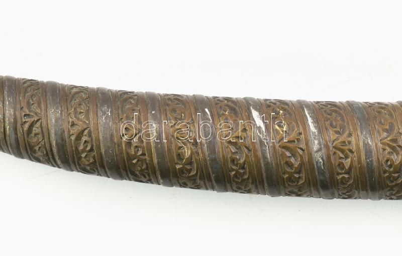 Balkáni tőr, fém hüvellyel (laza), díszített, h: 32 cm - Image 2
