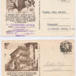 4 db MODERN magyar szocreál propaganda képeslap (Művészeti Alkotások) / 4 modern Hungarian Socialist propaganda postcards - Image 2