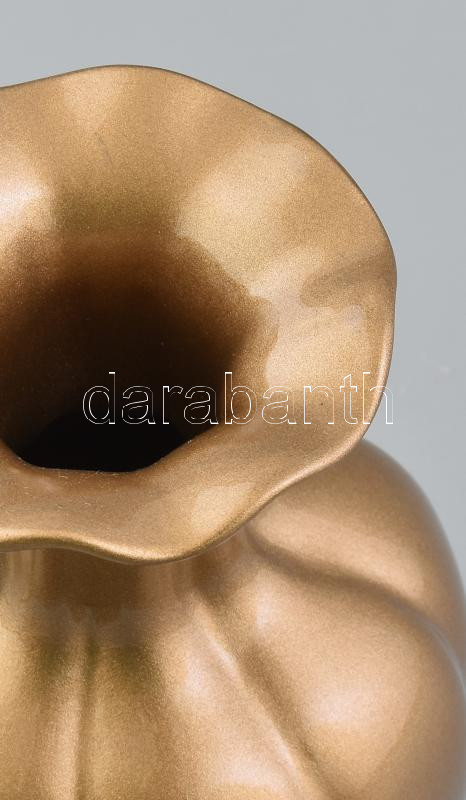 Zsolnay(?) porcelán váza arany mázzal. Jelzés nélkül, hibátlan, m: 15,5 cm - Image 2