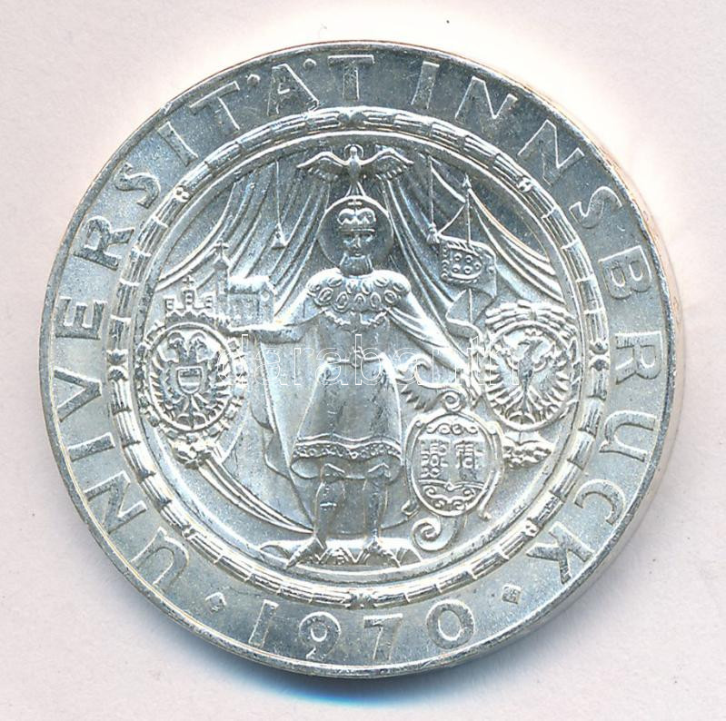 Ausztria 1970. 50Sch Ag 'Innsbrucki Egyetem 300. évfordulója' T:1- Austria 1970. 50 Schilling Ag '300th Anniversary - Innsbruck University' C:AU Krause KM# 2908
