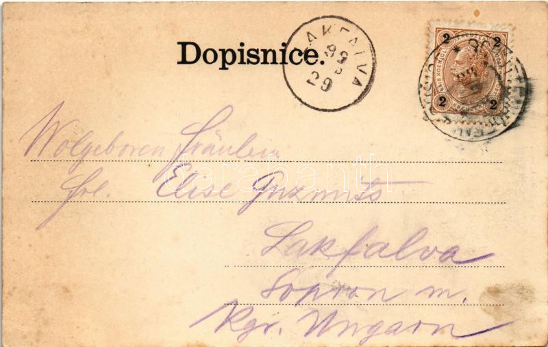 1899 (Vorläufer) Susice, general view (fl) - Image 2