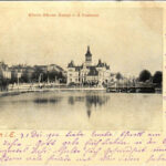 1904 Mulhouse, Mülhausen; Rhein-Rhone Kanal u. d. Postamt / canal, post office (small tear)