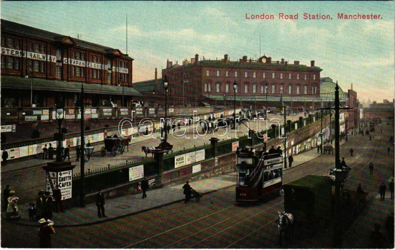 Manchester, London Road Station, railway station, tram