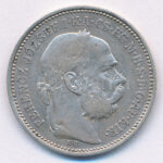 1892KB 1K Ag 'Ferenc József' T:2- kis patina Adamo K5