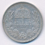 1892KB 1K Ag 'Ferenc József' T:2- kis patina Adamo K5 - Image 2