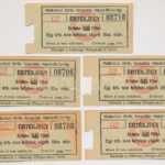 1940. 'Miskolczi Orthodox Izraelita Anyahitközség' libára beváltható értékjegy 48f értékben (5x) sorszámkövetők '08706-08710' T:I