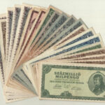 1945-1946. 20db-os pengő bankjegytétel T:III közte szakadt is
