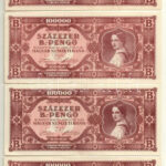 1946. 100.000BP (4x) T:II-III szép papír