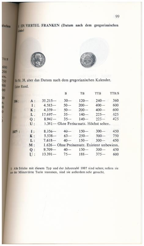 Poindessault - de Mey - Neubecker: Münzkatalog Frankreich - 1789 bis heute (Francia érmekatalógus 1789-től napjainkig). Battenberg, München, 1978. - Image 2