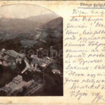 1914 Vihnye, Vihnyefürdő, Kúpele Vyhne; látkép / general view (kis szakadás / small tear)