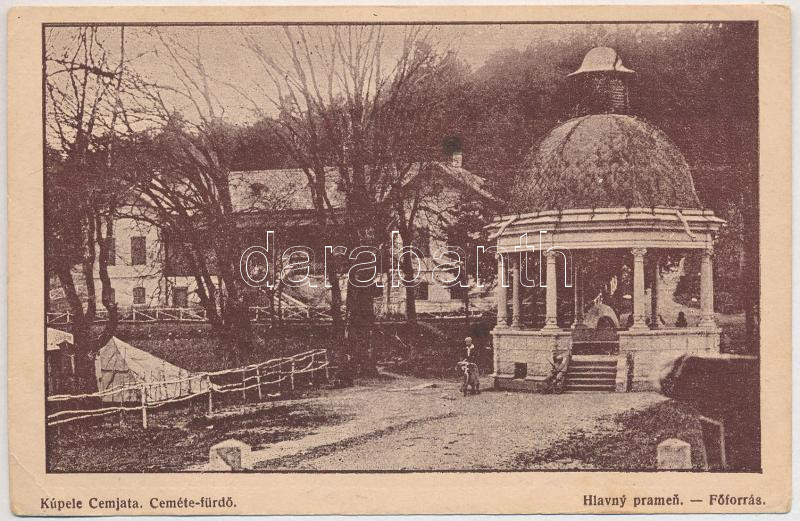 Ceméte, Czeméthe, Czeméte-fürdő, Cemjata (Eperjes, Presov); Hlavny pramen / Főforrás / spa, spring source (EK)