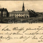 Bazin, Bösing, Bözing, Pezinok; tér, templom. G. Duschinsky / square, church (r)