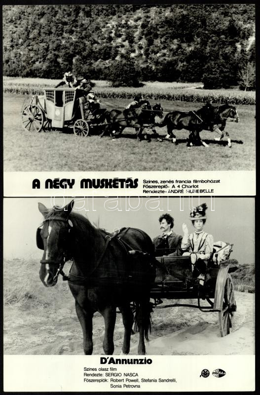 Kocsik, hintók, batárok, homokfutók különféle filmekben (cca 1989 előtt készültek), 13 db vintage produkciós filmfotó, ezüst zselatinos fotópapíron, a használatból eredő (esetleges) kisebb hibákkal, 18x24 cm - Image 2
