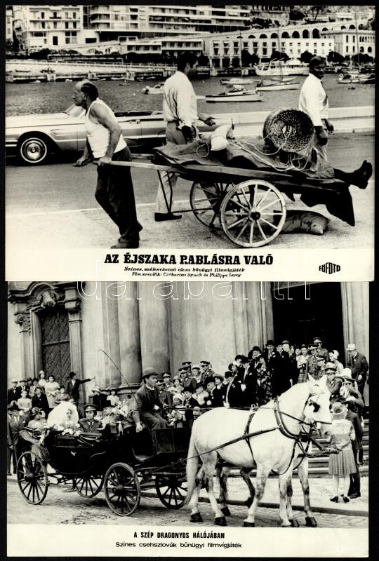 Kocsik, hintók, batárok, homokfutók különféle filmekben (cca 1989 előtt készültek), 13 db vintage produkciós filmfotó, ezüst zselatinos fotópapíron, a használatból eredő (esetleges) kisebb hibákkal, 18x24 cm - Image 3