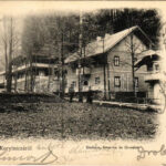 1908 Koritnyica, Korytnica; Stefánia, Amerika és Orvos lak, nyaralók. Kohn A. kiadása / villas (EK)