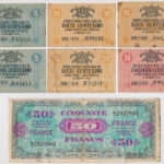 Olaszország / Velence / Osztrák-magyar megszállás 1918. 5c (2x) + 10c (3x) + 50c + Franciaország 1944. 50Fr T:III Italy / Venice / Austro-Hungarian occupation 1918. 5 Centesimi (2x) + 10 Centesimi (3x) + 50 Centesimi + France 1944. 50 Francs