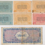Olaszország / Velence / Osztrák-magyar megszállás 1918. 5c (2x) + 10c (3x) + 50c + Franciaország 1944. 50Fr T:III Italy / Venice / Austro-Hungarian occupation 1918. 5 Centesimi (2x) + 10 Centesimi (3x) + 50 Centesimi + France 1944. 50 Francs - Image 2