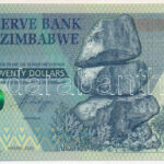 Zimbabwe 2020. 20$ 'AG8889818' T:I Zimbabwe 2020. 20 Dollars 'AG8889818' C:UNC Krause P#104