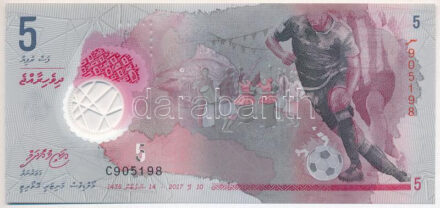 Maldív-szigetek 2017. 5R 'C905198' T:I Maldives 2017. 5 Rufiyaa 'C905198' C:UNC Krause P#26A