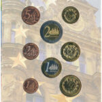 Lettország 2004. 1c-2E (8xklf) 'Euro próbaveretek' szettben T:BU Latvia 2004. 1 Cent - 2 Euro (8xdiff) 'Euro trial set' C:BU - Image 2