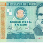 Peru 1988. 10.000I 'A 6018446 T' T:I Peru 1988. 10.000 Intis 'A 6018446 T' C:UNC Krause P#140