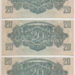 1944. 20P 'A Vöröshadsereg Parancsnoksága' (6x) sorszámkövetők 'AB 486381 - AB 486386' T:I- Adamo P45 - Image 4