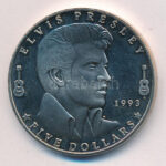 Marshall-szigetek 1993. 5$ Cu-Ni 'Elvis Presley' kapszulában T:1 Marshall Islands 1993. 5 Dollars Cu-Ni 'Elvis Presley' in capsule C:UNC Krause KM#124