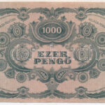 1945. 1000P nyomdahibás 'MNB' bélyeggel T:III Adamo P22e - Image 2