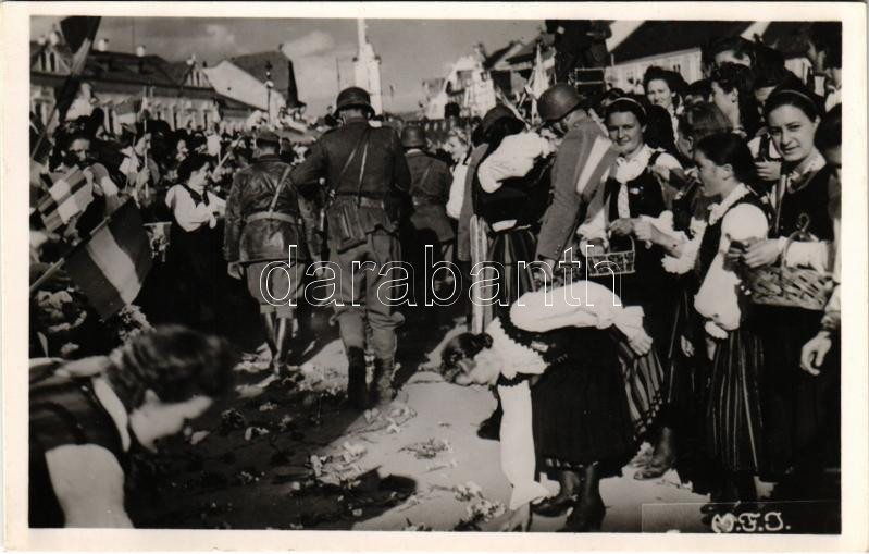 1940 Kolozsvár, Cluj; Honvédségünk dicsőséges bevonulás / entry of the Hungarian troops