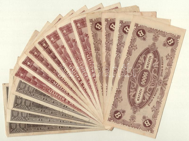 1946. 10.000BP (4x) + 100.000BP (7x) + 1.000.000BP (4x) T:III - Image 2