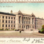 1899 (Vorläufer) Odessa, Odesa; Palais de Justice / palace of justice. Art Nouveau, litho (EK)