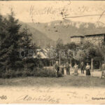 1903 Rajecfürdő, Rajecz-fürdő, Rajecké Teplice; Gyógyház tér / Curhausplatz / spa, square (EK)