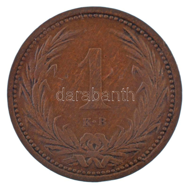 1893KB 1f bronz T:2,2- patina, kis ü. Adamo K1